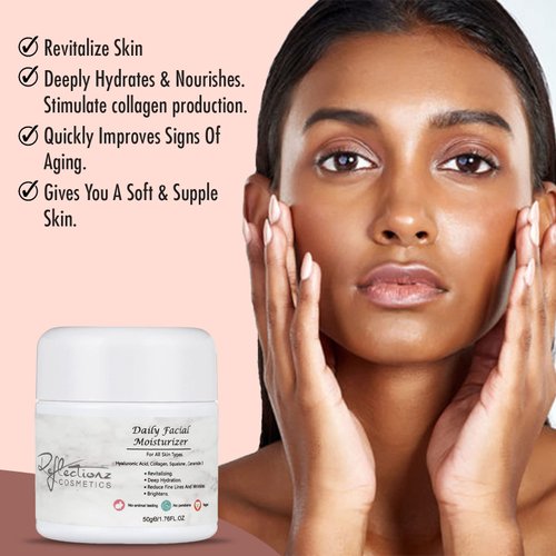 Anti Aging Face Moisturizer For Women & Men By Reflectionzz Cosmetics With Hyaluronic acid & Hydrolysed Collagen Oil Free Non Comedogenic Face Cream For Women & Men Dry Skin Face Moisturizer 1.7oz