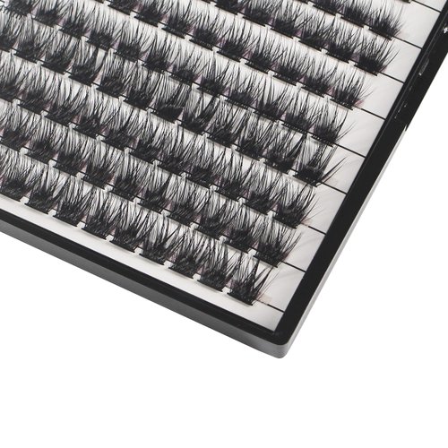Bodermincer 132pcs 8-10-12-14mm Mixed D Curl Big Capacity Segmented Eyelash Extension Eyelashes Individual Cluster Eye Lashes Professional Makeup Grafting Fake False Eyelashes (8-10-12-14mm Mixed)