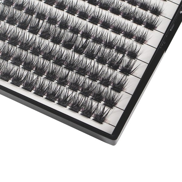 Bodermincer 132pcs 8-10-12-14mm Mixed D Curl Big Capacity Segmented Eyelash Extension Eyelashes Individual Cluster Eye Lashes Professional Makeup Grafting Fake False Eyelashes (8-10-12-14mm Mixed)