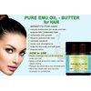 PURE EMU OIL- BUTTER. 100% Natural - RAW - VIRGIN - UNREFINED.for FACE, BODY, HANDS, FEET, NAILS & HAIR and LIP CARE. (8 Fl. oz. - 240 ml.)