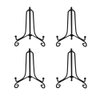 Artliving 3.5 Inch Black Mini Iron Stand Cookie Holder Display Stand Place Card Holder Display Easels at Weddings, Birthday Party (4 pack)