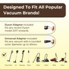 GROOMI Vacuum Pet Brush Kit – 3‑in‑1 Dog & Cat Grooming Tool, Self‑Cleaning Deshedding Brush & Pet Hair Remover, Universal Vacuum Attachment Including Dyson, Short, Medium & Long Fur, All Breeds