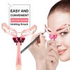 Eyebrow Stencil,Three types of eyebrows, Reusable Eyebrow Template, 3 Minutes Makeup, Suitable for Women girl Pink