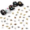 20Pcs Star Nails Charms 3D Alloy Cross Stars Rhinestone Nail Art Supplies for Acrylic Nails Simple Design Cute Star Crystal Nail Gems and Charms Nail Jewelry for Women DIY Nail Decoration Accessories