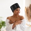 Heat Cap for Deep Conditioning Home Use Hair Steamer for Black Hair SPA Heat Cap for Deep Conditioning 10-Level Quick Heating Hair Steamer for Natural Hair Heating Cap with Timer (Black)