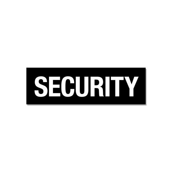 Security - 10" Vinyl Sticker - For Car Laptop I-Pad - Waterproof Decal