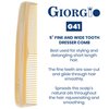 Giorgio G41 FineTooth and WideTooth Pocket Comb - Hair Styling Comb for Men and Women, Handmade Beard Comb for Men, Barber Comb, and Mustache Comb for Grooming,Saw Cut and Polished Travel Comb