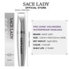 SACE LADY Waterproof Mascara with Lash Curler Volume and Length, Black No Clump Lift Lash Mascara, Lasting Smudge-proof Natural Looking Curl Eye Makeup Set, Cruelty Free, 0.28Oz