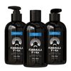 Formula F=kx - Curly Hair Products For Men - 3-Step System For Curly & Kinky Hair - Curly Hair Shampoo And Conditioner Set with Hydrating Curl Cream - Sulfate Free - Ocean sent - 8oz Each