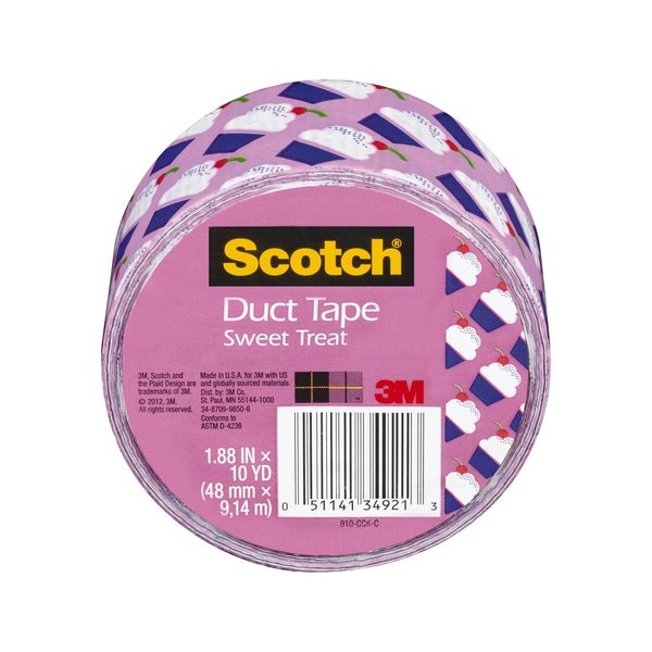 Scotch Duct Tape, Cupcakes, 1.88-Inch by 10-Yard