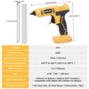 Hot Glue Gun, Cordless Glue Gun, Full Size Hot Glue Gun for DeWalt 20V Lithium-Ion Battery with 20Pcs 0.43" Glue Sticks and Insulated Copper Nozzle, Hot Glue Gun Kit (Tool Only, Battery NOT Included)