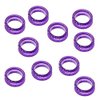 Cafurty 10 PCS Barber Hair Shears Scissors Finger Rings suit for Hairdressing Barber Scissors (Purple)