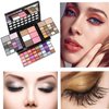 Full Face Palette Makeup All in One, Eyeshadow Palette 36 Colors, With Foundation, Trimming,Blush,16 Color Lipstick,12 Color Glitter and Mirror for Women Full Kit(#1)