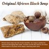 It's Pure Natural African Black Soap Bars with Extra Rich Shea Butter (Pack of 3) Organic Raw Soap for Face & Body, Acne Treatment & Dark Spot Remover [Made in Ghana]