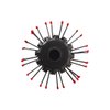 Cricket Static Free RPM 12 Row Round Hair Brush for Curling Blow Drying Styling All Hair Types
