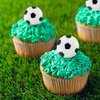 20Pcs Soccer Ball Cupcake Toppers Resin Soccer Cupcake Food Picks Sport Balls Baby Shower Wedding Birthday Party Cake Decorations Supplies