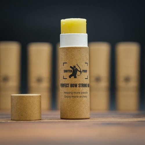 Shatterproof Archery Sticky Bowstring Wax for All Bow Strings USA Bowstring Maintenance Wax (1 oz Push Tube)