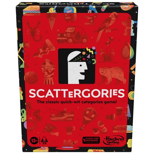 Classic Scattergories Game, Party Game for Adults and Teens Aged 13 and up, Board Game for 2-6 Players