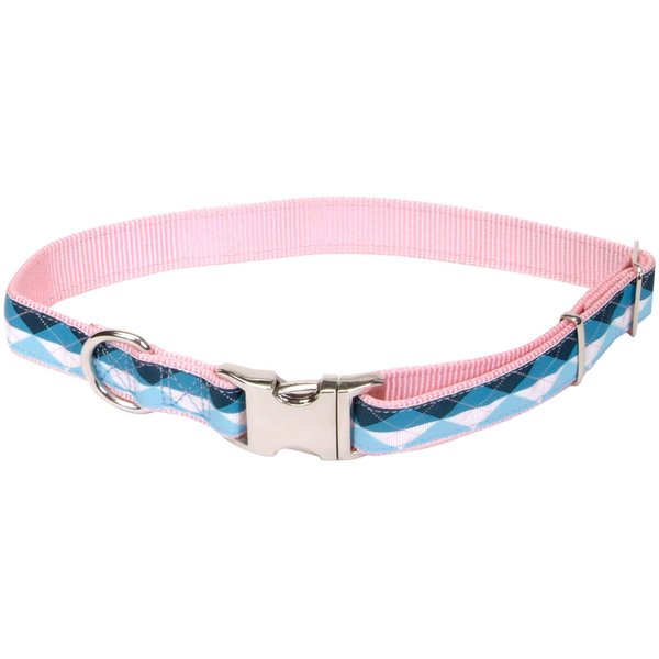 Pet Attire® Ribbon Adjustable Nylon Collar with Aluminum Buckle 5/8" x 12"