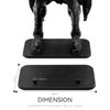 TITAWU 26PCS 6 inch Action Figure Display Stand, Toy Support Holder Display Stand with Peg, Compatible with 1/12 Scale Mavel Legends Series/Gi Jeo Classified Series/D C/Mo tu Figures, Black Square