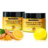 80 Pads Turmeric Cleansing Pads for Face, Turmeric Exfoliating Face Scrub Pads, Turmeric Face Exfoliating Pads with Vitamin C, Turmeric Face Scrub Pads, Infused with Glycerin, B5