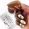 Flower Leaf Nail Stamping Plate 6 Pcs Nail Stamp Plates with Leopard Print Heart Stripe Holiday Nail Stamping Plate Space Star Nail Art Stamping Plates Face Nail Stamper Plate Nail Art Templates