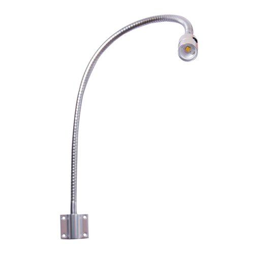 Reading Light Built-in Button Switch Minimalist Flexible Gooseneck LED Bed Lamp Headboard Wall Surface Mount for Bedroom/Living Room