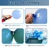 Dusty Blue Balloon Arch Kit,Baby Blue Sand White Matte Balloons for Kids Boy Baby Shower Decorations Birthday Wedding Graduation Bridal Engagement Anniversary Party Supplies