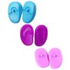 3 Pairs Reusable Silicone Ear Covers Hairdressing Dye Coloring Ear Cover Waterproof Hair Dye Cover Protector for Home Hair Salon (Color Random)