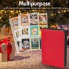 360 Pockets Trading Card Binder Album,Compatible with Card Binder Holder Sleeves,Trading Card Collector Album Fit for Football Sports Cards,Standard Size Cards Protector Pockets Folder(Red)