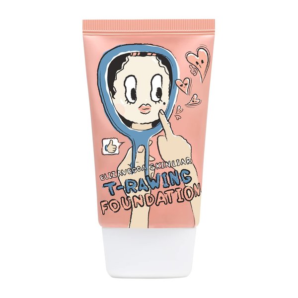 Elizavecca Skin Liar T-Rawing Foundation (#9) - Sunscreen UV SPF50+ | PA+++ | Face Moisturizer Liquid Foundation | Prevent Wrinkles | UGLYME Cosmetics
