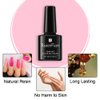 BINGBRUSH 3 Pcs Gel Nail Polish Kit, 10ML Pink Gel Polish Nail Lacquer Long Lasting High Shine Soak Off Gel Polish Set LED Nail Art Manicure Salon DIY Gel Nail Design Decoration at Home