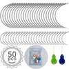 50 PCS Curved Needles, Curved Sewing Needles for Leather Projects Carpet or Canvas Repairing Wig Making Upholstery Weaving Needles Embroidery Needles for Hand Sewing