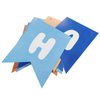 Blue and Orange Birthday Banner, Happy Birthday Banner Blue Party Decorations for Boys Kids 1st Birthday Decor