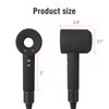Silicone Case for Dyson Hair dryer washable Anti-Scratch Shockproof Dust Proof Travel Protective Case Cover for Dyson Hair Dryer Black (Black)
