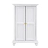 Miniature White Wooden Wardrobe Mini Dollhouse Accessories Miniature Furniture Doll Furniture Closet Tiny Furniture Clothes Wardrobe for Dollhouse