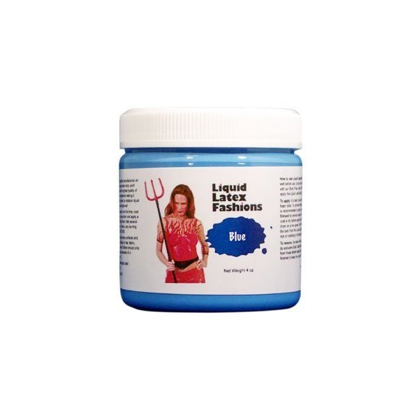 Liquid Latex Fashions- Ammonia Free Halloween makeup Blue Easy Applicable Paint for Adults and Kids, Ideal for Art, Theater, Parties and Cosplay- 8 oz