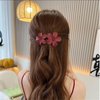 6 Pcs Flower Hair Clips Matte French Hair Barrette Floral Hairpins Flower Hair Claw Clips Non-Slip Fashion Luxury Elegant Hair Accessories for Women Girls Wedding Prom Party Hair Decorations