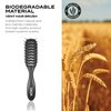 TADA MEN Hair Brush for Men Comb for Men and Women Styling Hairbrush Mens for Styling (Charcoal Grey)