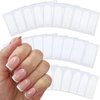 GUFUGU 912 Pieces 24 Sheets French Nail Stickers Manicure Nail Art Stickers Self-Adhesive Nail Guides V-Shaped Moon Nail Tip Strips for DIY Decoration Stencil Tools