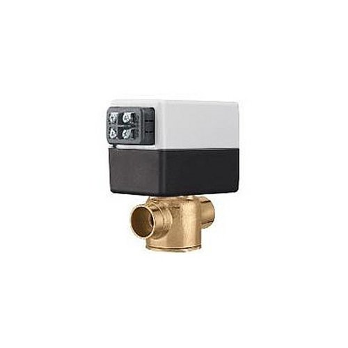 Caleffi Z55 Z-One Z55 2-Way Valve and Actuator Set with Terminal Block and AUX Switch, 3/4-Inch