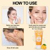 Orange Exfoliating Gel Scrub for Face and Body Skin, Deep Cleansing Moisturizing Skin Exfoliator Gel, Natural Orange Exfoliating Gel, Orange Peeling Gel