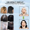 CSFDXD Black Hair Dye Shampoo for Gray Hair coverage,New Upgrade 3 In 1 Black Hair Dye –Herbal Black Hair Shampoo for Women & Men,Long Lasting Black Hair Color Shampoo