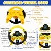 Fahacop 2 Pack Car Driving Simulated Toy Kids Steering Wheel Copilot Driving Steering Wheel Toy with Light Music for Kids Early Learning Educational Sounding Toy, 2 Colors