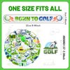 Lcnjscgo 74 PCS Golf Party Favors, 50 PCS Golf Stickers 24 PCS Golf Slap Bracelets Golf Birthday Party Decorations Supplies for Kids Adults