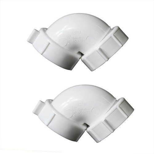 GULUANT 2 Pack Replacement 1-1/2 Inch PVC 90° Elbow with Nuts & Washers/Reusable Nuts for Primex 89793