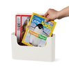 YOHOM No Drilling File Holder Wall Mails Magazines Organizer Adhesive Door Mount, Single Pocket, Off-white
