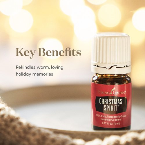 Christmas Spirit Essential Oil Blend by Young Living - 5ml Bottle for Holiday Cheer - Joyful and Festive Aroma - 100% Pure, Therapeutic-Grade Essential Oil