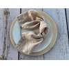 Eight Owls Stonewashed Linen Napkins - 20 Inch x 20 Inch – Set of 4-100% Pure Linen Cloth - Mitered Corners - Coast, (Warm Pebble)