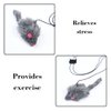 LIYONGHE Cat Toys Mouse Accessories Door Hanging Cat Toy, Retractable Cats Catching Mouse Toy Funny Hanging Bungee Cat Toy, Interactive Cat Teaser Toy for Indoor Kitten Play Chase Exercise